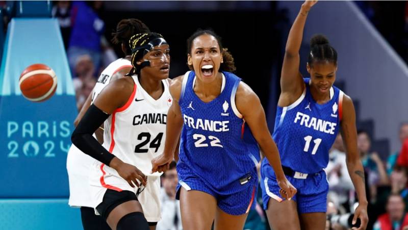 JO 2024 : BASKET : LES FRANCAISES ECRASENT LE CANADA